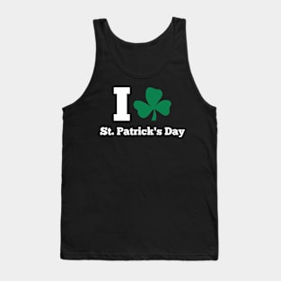 I LOVE ST.PATRICK DAY (white) Tank Top